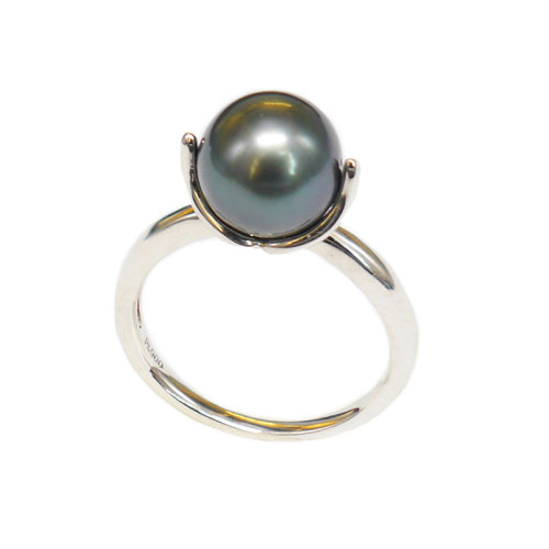 zhuella/珠艾樂  簡(jiǎn)約系列 18K金大溪地珍珠戒指