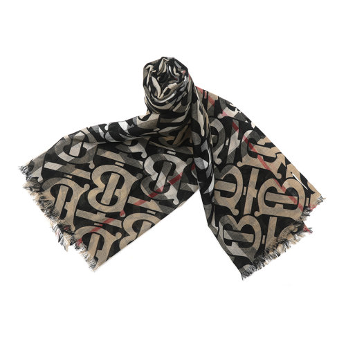 BURBERRY/博柏利女士綿羊毛桑蠶絲長圍巾8055862