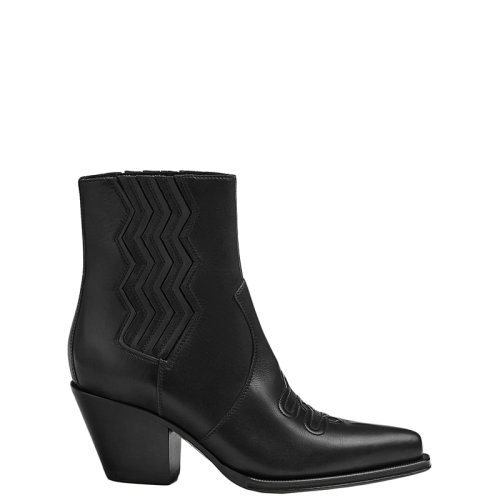 HERMES/愛(ài)馬仕 22年秋冬新款 Vegas系列 女士黑色小牛皮牛仔靴短靴H192079Z02360