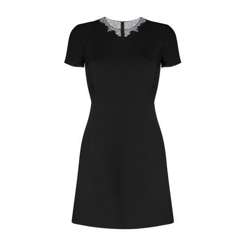 Valentino/華倫天奴  女裙 時尚百搭 女士黑色連衣裙 UB3VATE01CF 0NO