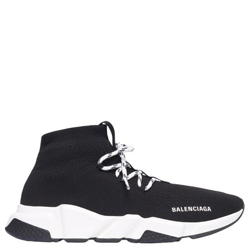Balenciaga/巴黎世家  Speed系列 男士黑色網(wǎng)眼系帶Lace-Up運(yùn)動鞋587289W2DB21015