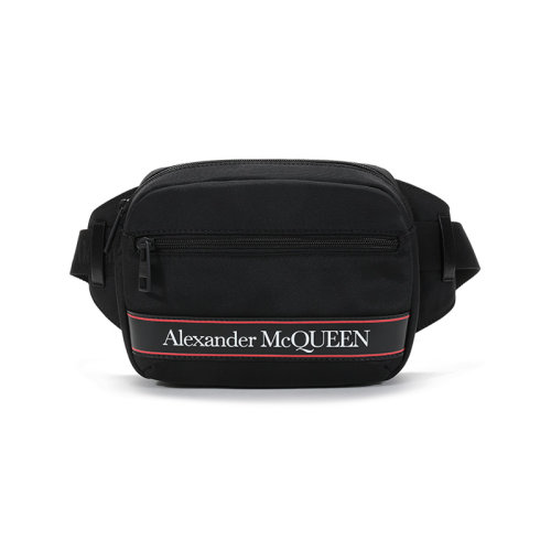 Alexander McQueen/亞歷山大麥昆  男士織物Urban胸包斜挎包腰包 625512 HV2AB