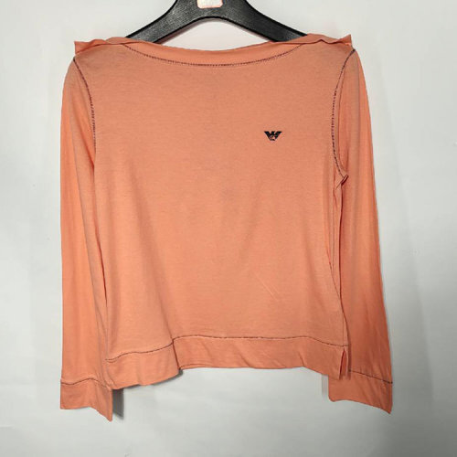 Emporio Armani/安普里奧阿瑪尼  橙色女士長(zhǎng)袖T恤