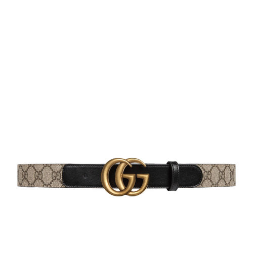 GUCCI/古馳 雙G帶扣人造帆布腰帶 625839 92TLT