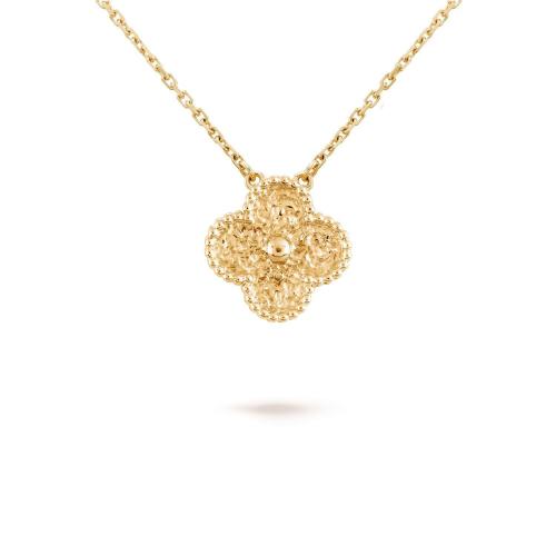  VCA梵克雅寶 22年秋冬 女士 吊墜 Vintage Alhambra吊墜 VCARO1IF00 預定商品2-8周發(fā)貨