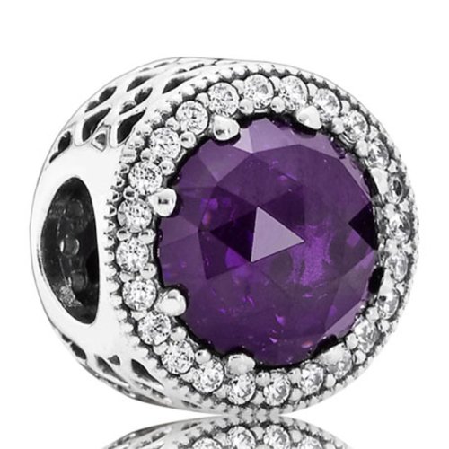 PANDORA/潘多拉 DIY純銀貓眼式圣誕切面鋯石串珠 791725NBP