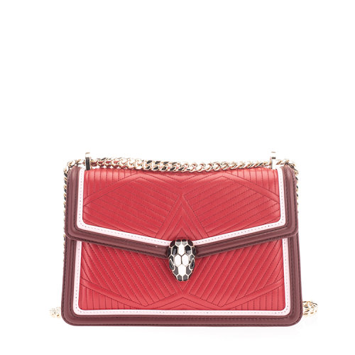 BVLGARI/寶格麗  Serpenti Diamond Blast系列 小牛皮單肩包 289463