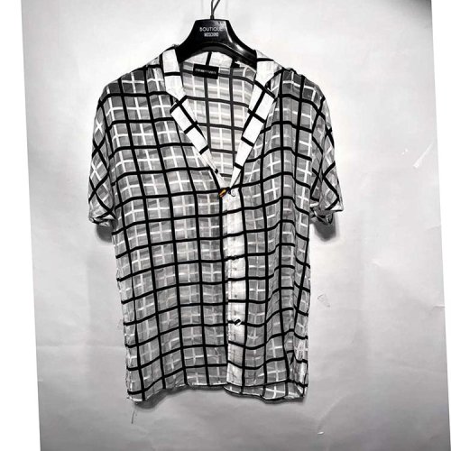 Emporio Armani/安普里奧阿瑪尼/白色男士短袖襯衫