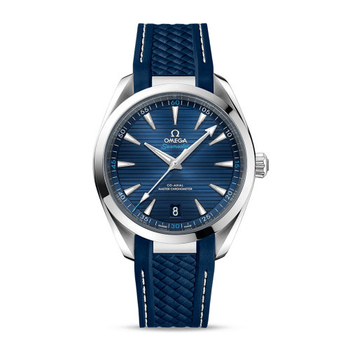 OMEGA/歐米茄 海馬系列 Aqua Terra 150米 至臻天文臺(tái) 精鋼表殼 橡膠表帶 自動(dòng)機(jī)械 男士腕表 220.12.41.21.03.001