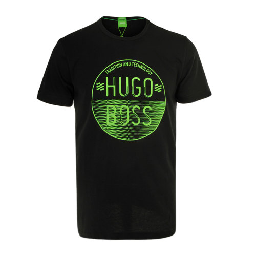 HUGO BOSS/雨果博斯 男士 服裝  黑色簡約T恤男士短袖T恤