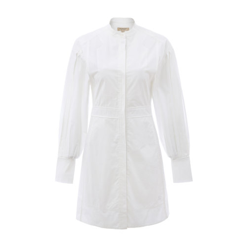 BURBERRY/博柏利 純棉白色襯衫式女士連衣裙