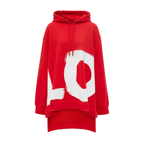 BURBERRY/博柏利 Love印花棉質(zhì)寬松女衛(wèi)衣連帽衫 80381291