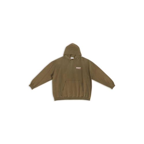  BALENCIAGA巴黎世家 22年秋冬 女士 長袖T恤 POLITICAL CAMPAIGN HOODIE LARGE FIT 620947TKVI