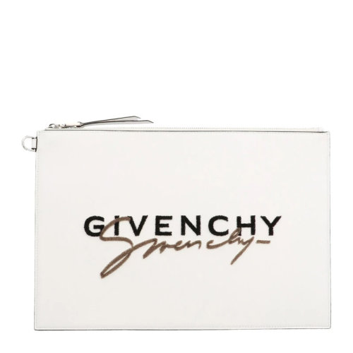 Givenchy/紀(jì)梵希 LARGEPOUCH系列女士牛皮浮雕LOGO簡(jiǎn)約時(shí)尚錢(qián)包手拿包女包 BB6080B0LZ 多色可選