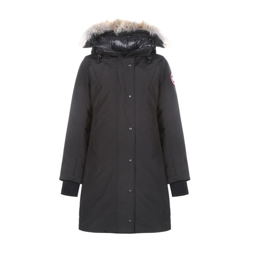CANADA GOOSE/加拿大鵝 女士羽絨服 女士滌綸SHERBROOKE修身版派克大衣鴨絨連帽羽絨服 3821L