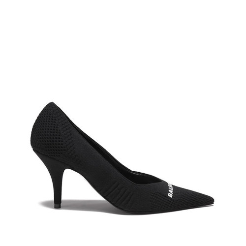 Balenciaga/巴黎世家 【22春夏新款】 女士再生針織面料KNIFE 2.0尖頭高跟鞋 671123 W2CW1