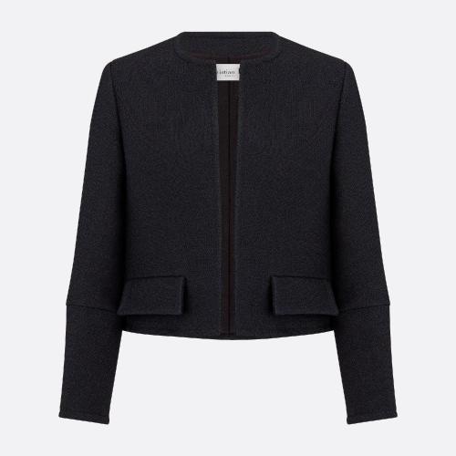  DIOR迪奧 22年秋冬 女士 夾克 V12 短款開襟夾克 221V12A1162_X9000