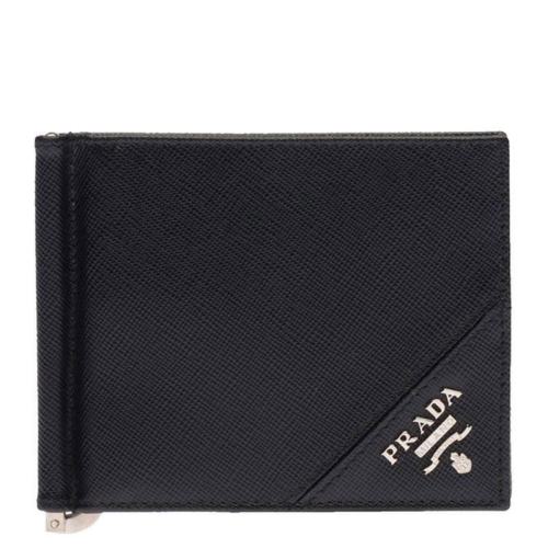  PRADA/普拉達 男士黑色皮革錢包 2MN077-QME-F0002