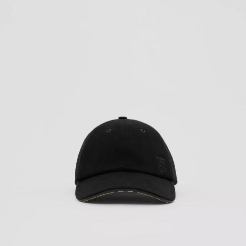  BURBERRY 22年秋冬 男士 專屬標(biāo)識裝飾羊絨棒球帽 80649041