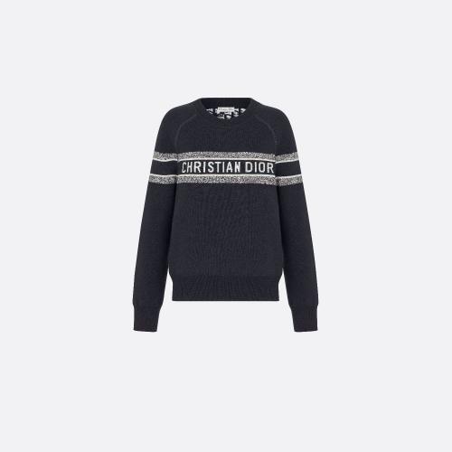  DIOR迪奧 22年秋冬 女士 針織衫 雙面圓領(lǐng)針織衫 054S5_M055_X5820 預(yù)定商品1-3周發(fā)貨