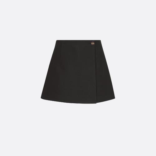  DIOR迪奧 22年秋冬 女士 半身裙 裙褲 121P45B1166_X9000 預(yù)定商品1-3周發(fā)貨