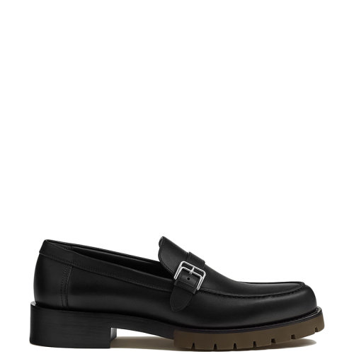 HERMES/愛馬仕 22年秋冬新款 Ferdi系列 男士黑色小牛皮莫卡辛鞋樂福鞋H222997ZA01410