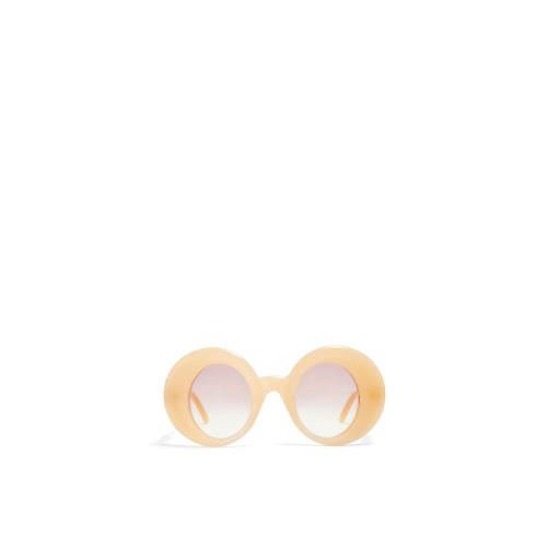  LOEWE羅意威 22年秋冬 女士 太陽(yáng)眼鏡 Oversized round sunglasses in acetate G736270X05-220