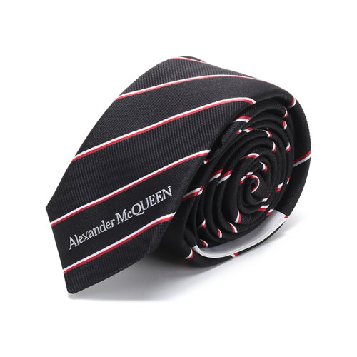 Alexander McQueen/亞歷山大麥昆  男士桑蠶絲領(lǐng)帶 623105 4002N