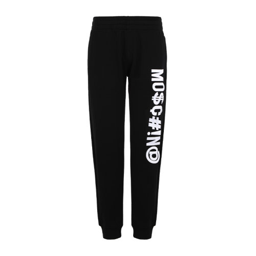 MOSCHINO/莫斯奇諾21新品字母印花抽繩束腳棉質(zhì)寬松男士運(yùn)動(dòng)褲A033670271