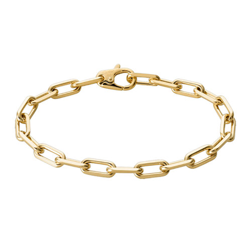 CARTIER/卡地亞 SANTOS DE CARTIER 18k金鎖鏈手鏈B6021300