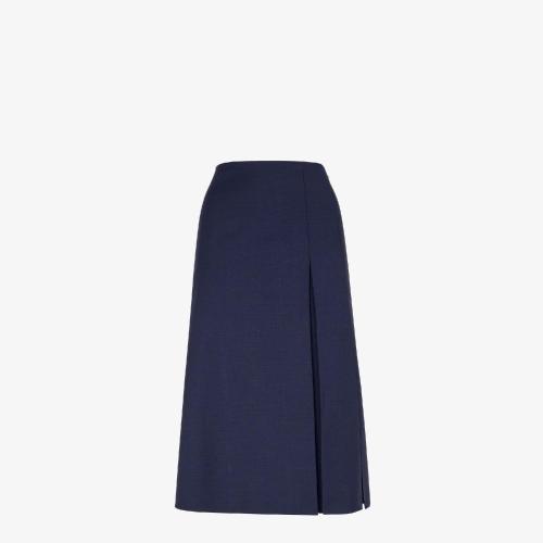  FENDI芬迪 22年春夏 女士 半身裙 藍(lán)色馬海毛半身裙 FQ7234S9AF1FLH