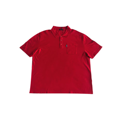 Versace 范思哲  紅色polo短袖T恤 后脖美杜莎標(biāo)