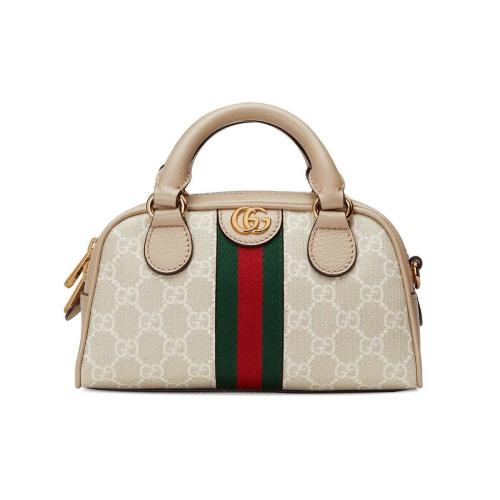  GUCCI古馳 22年秋冬 女士 Ophidia系列GG迷你手提包 724606 FABEX 9642
