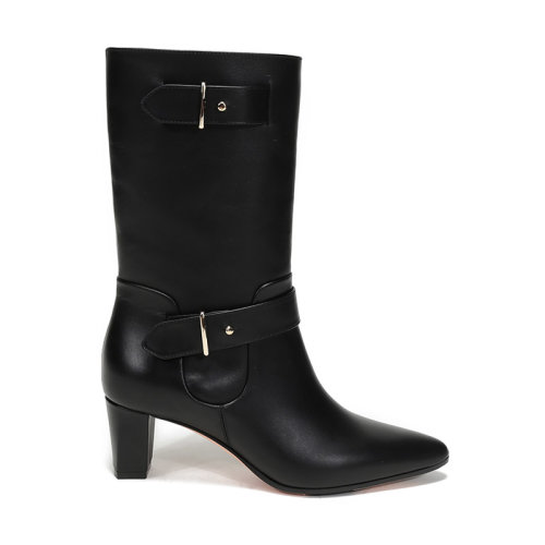 BALLY/巴利 女士牛皮中筒靴皮靴 DENICE 55