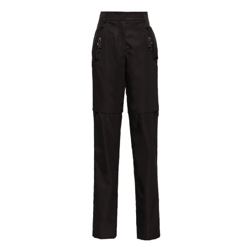 PRADA/普拉達(dá) 秋冬 女士黑色再生尼龍可拆卸兩穿褲22H861_1WQ8_F0002_S_212