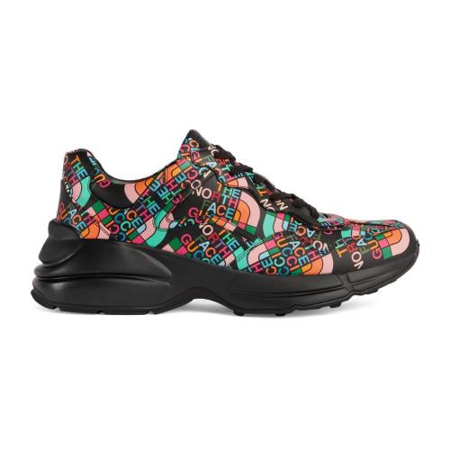  GUCCI古馳 22年秋冬 男士 The North Face x Gucci聯(lián)名系列Rhyton男士運(yùn)動(dòng)鞋 685739 UOQ00 108