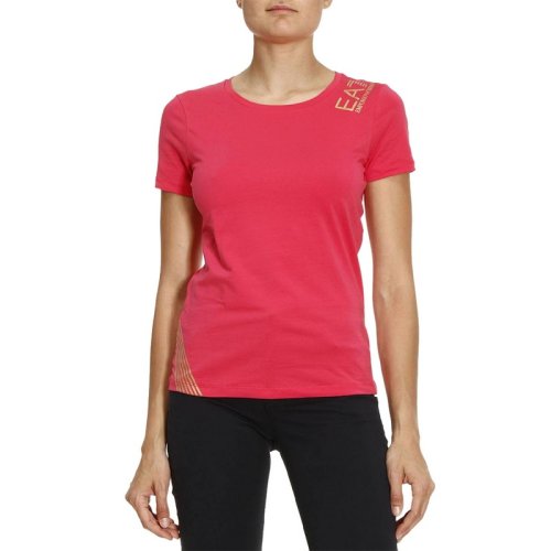  Emporio Armani/安普里奧阿瑪尼 女士紅色棉質短袖T恤 3YTT68 J29Z 1445 PLFSX