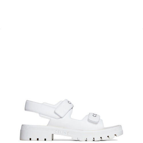 CELINE/賽琳 22年春夏新款 LEO系列 男士熒光白色牛皮革涼鞋346753338C.01OP