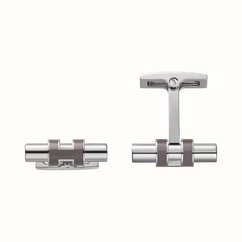  HERMES愛馬仕 22年秋冬 男士 袖扣 Boutons de manchettes Tube H H077267FP92