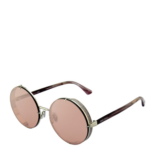 Jimmy Choo/周仰杰 宋茜 明星同款 吉米周 時尚 復(fù)古 摩登 圓形 女士 太陽鏡 漸變 反光 鏡片 墨鏡 眼鏡 LILO/S 58mm Jimmy Choo 周仰杰