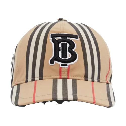  BURBERRY 22年秋冬 女士 專屬標(biāo)識(shí)圖案標(biāo)志性條紋棉質(zhì)棒球帽 80269241