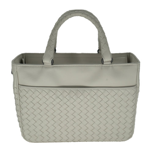 BottegaVeneta/葆蝶家 女士經(jīng)典編織款羊皮革手提單肩兩用包/橫版托特包481797V0016 配肩帶【極速發(fā)貨】