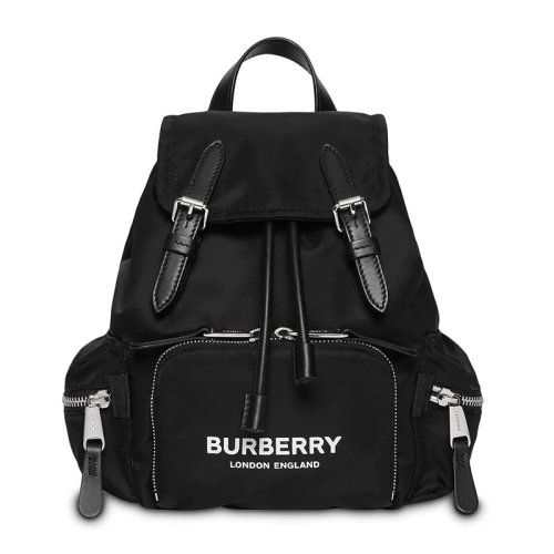 BURBERRY/博柏利 時(shí)尚品牌字母標(biāo)識尼龍雙肩包 80171631