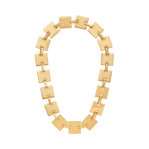 CELINE/賽琳 22新款 女士金色黃銅方形項鏈460GQ6BRA.35OR