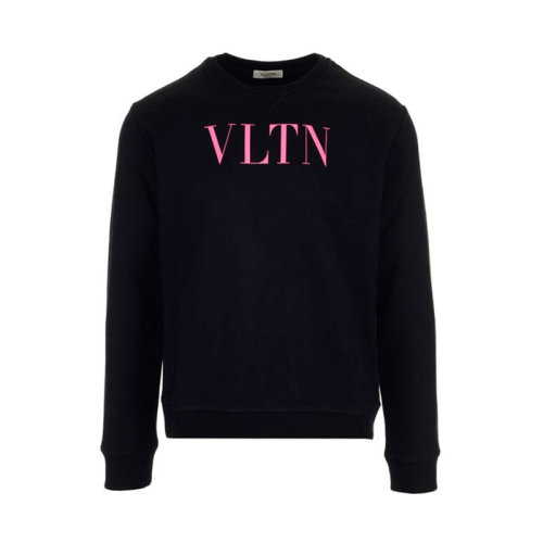  Valentino/華倫天奴 男士黑色棉質(zhì)衛(wèi)衣 UV3MF10G 3TV 55D