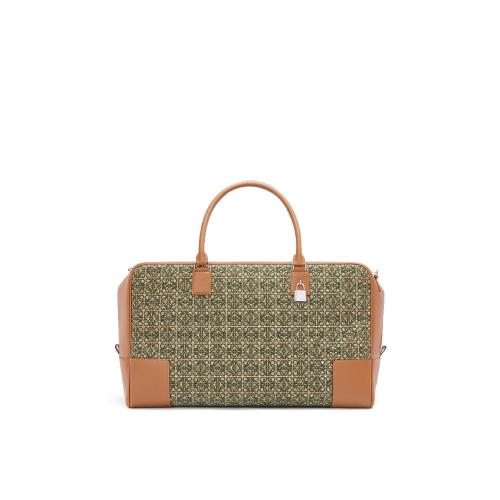  LOEWE羅意威 22年秋冬 男士 手提包 Amazona 44 bag in Anagram jacquard and calfskin B039N1