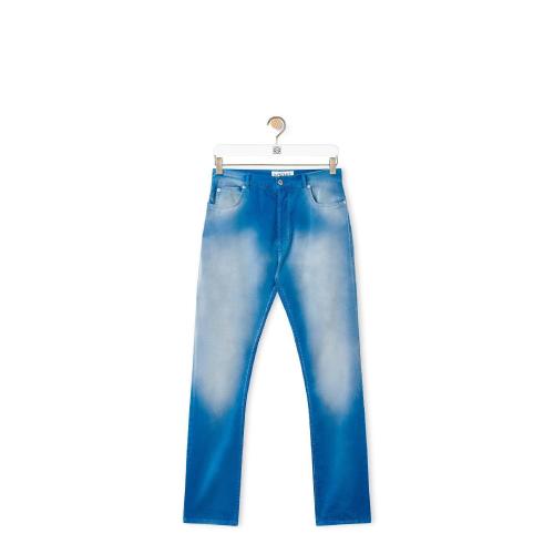  LOEWE羅意威 22年秋冬 男士 休閑褲 Jeans in sunbleach denim H526Y11X29-5100