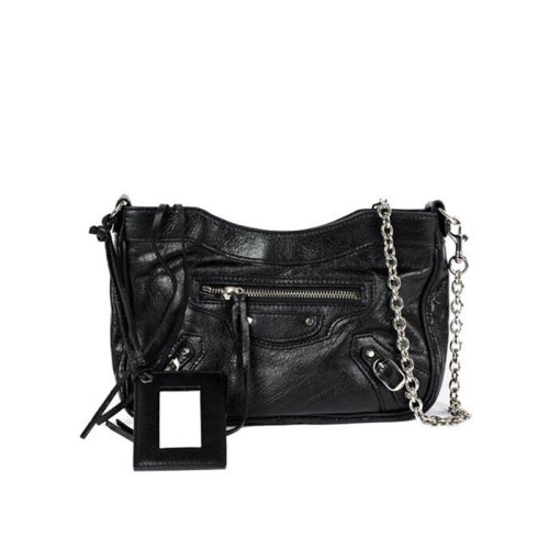 Balenciaga/巴黎世家 女士黑色小羊皮單肩包516260D94IN1000女包