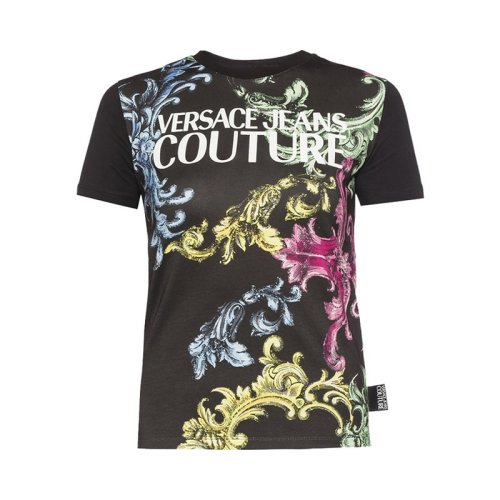 VERSACE JEANS COUTURE 女士印花棉質(zhì)短袖T恤 B2HUB7M3 30288 899 PLFSX