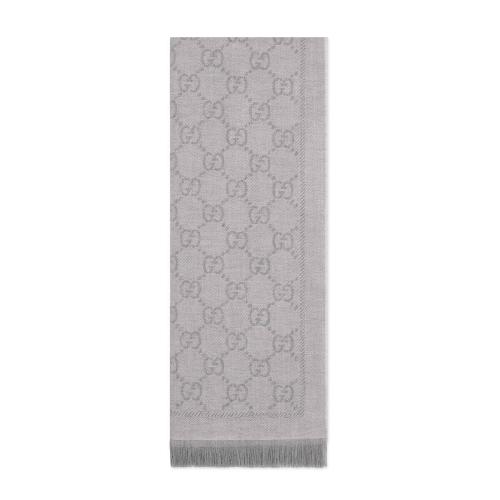  GUCCI古馳 22年秋冬 女士 GG 提花圖案針織圍巾 133483 3G200 1763
